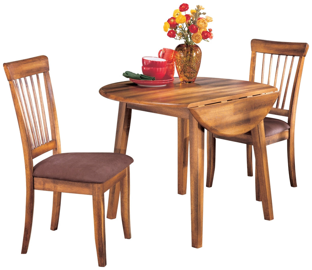 Berringer Rustic Brown Dining Table and 2 Chairs