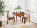 Berringer Rustic Brown Dining Table and 2 Chairs
