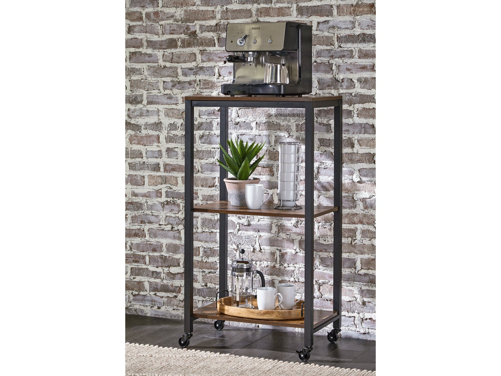 Bevinfield Brown/Black Bar Cart