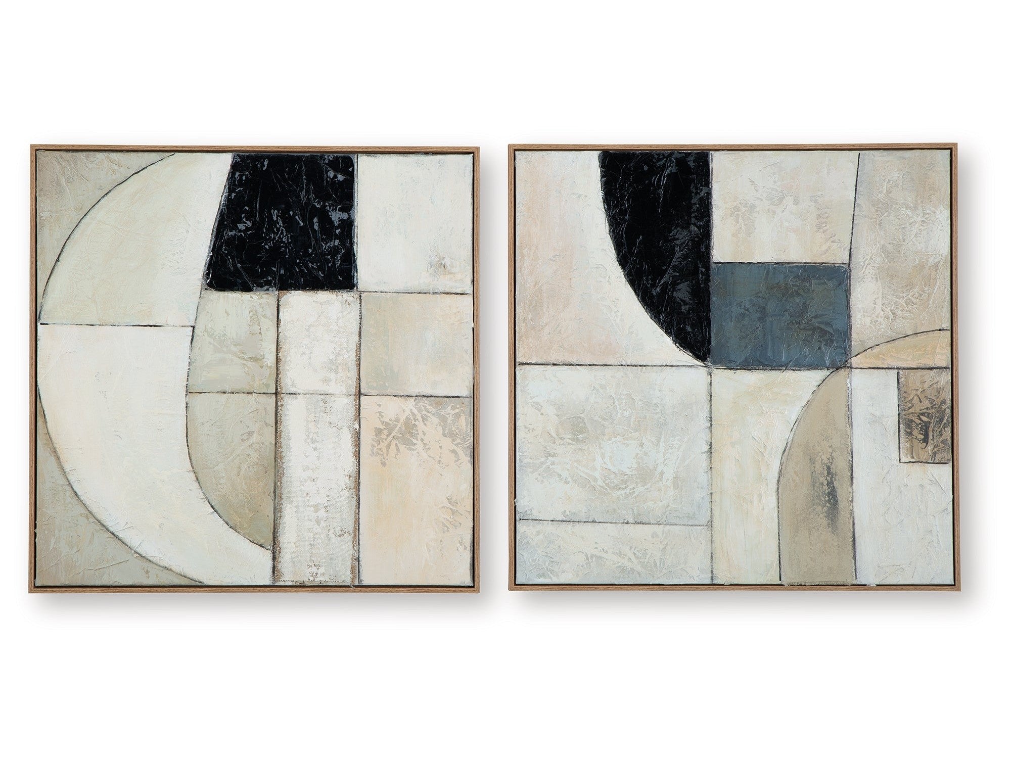 Bexlen Tan/Taupe/Black Wall Art Set