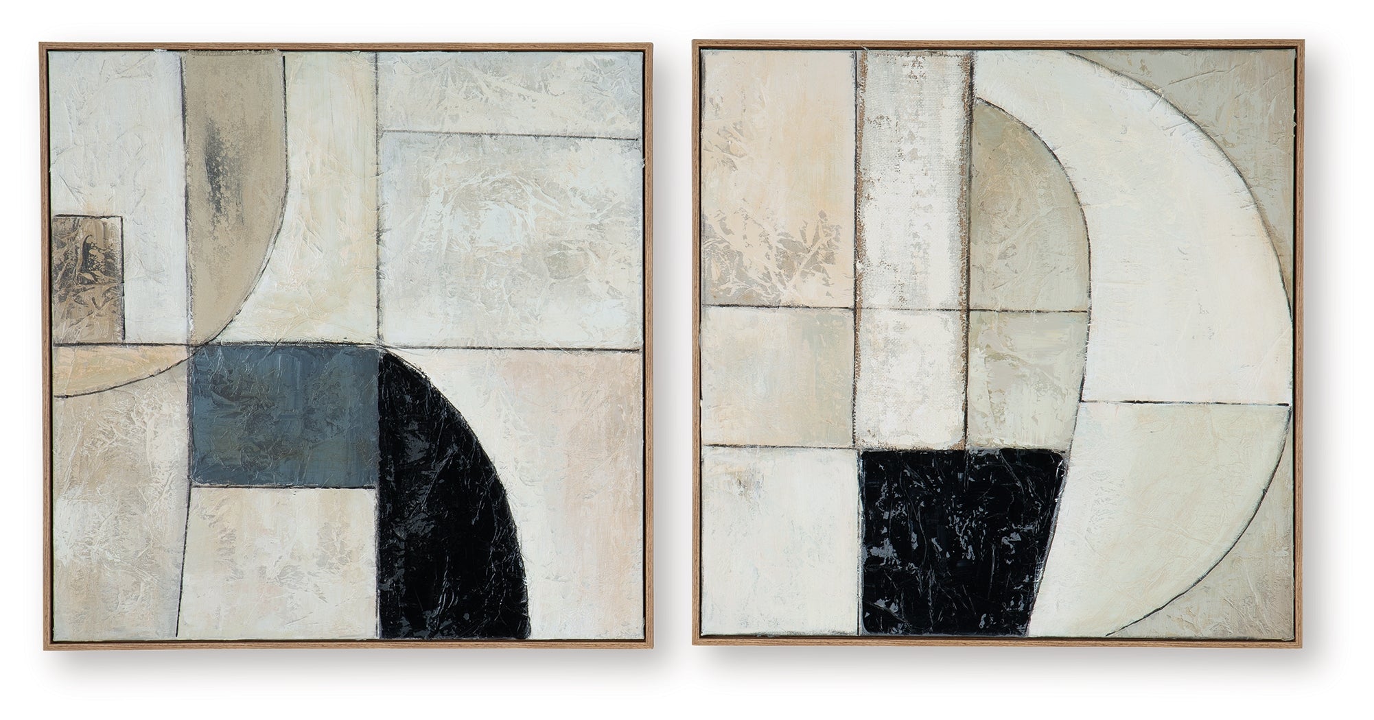 Bexlen Tan/Taupe/Black Wall Art Set