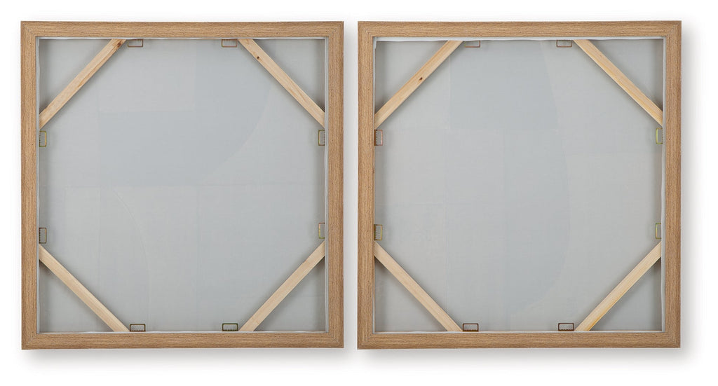 Bexlen Tan/Taupe/Black Wall Art Set