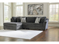 Biddeford Ebony 2-Piece Sectional with Chaise