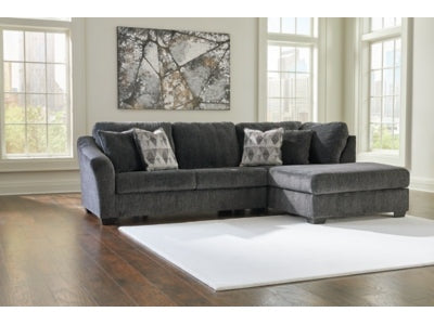 Biddeford Ebony 2pc Sectional with Chaise