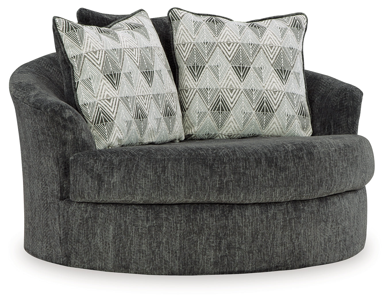 Biddeford Shadow 2-Piece Sectional & Oversized Swivel Accent Chair