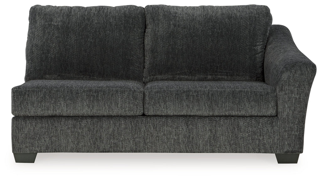 Biddeford Shadow 2-Piece Sectional & Oversized Swivel Accent Chair