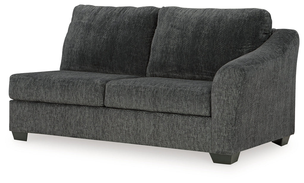 Biddeford Shadow 2-Piece Sectional & Oversized Swivel Accent Chair