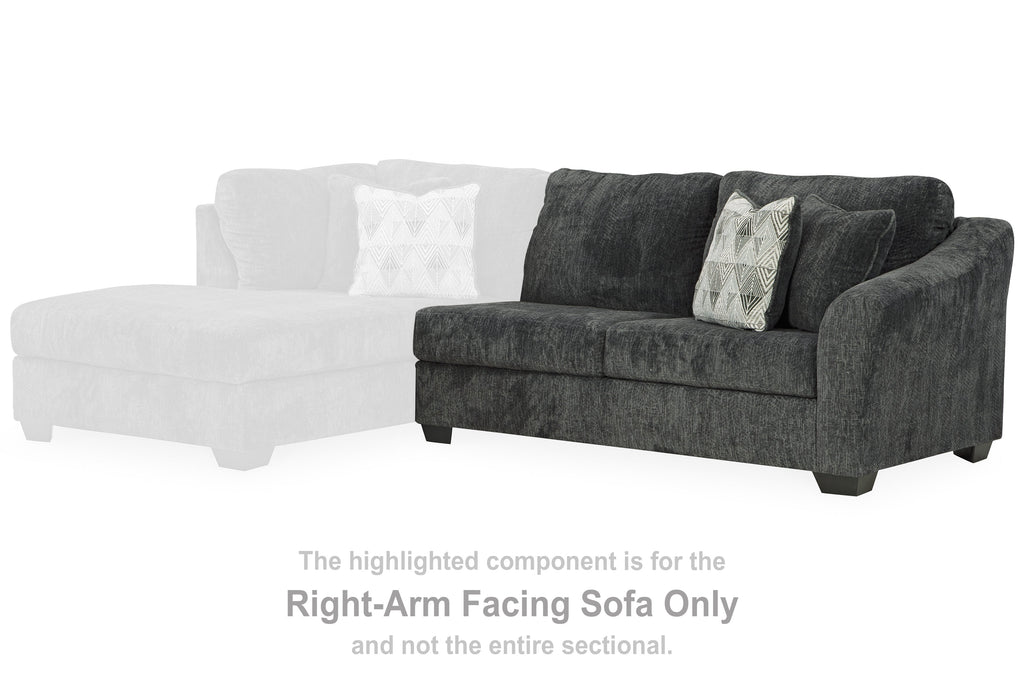 Biddeford Shadow 2-Piece Sectional & Oversized Swivel Accent Chair