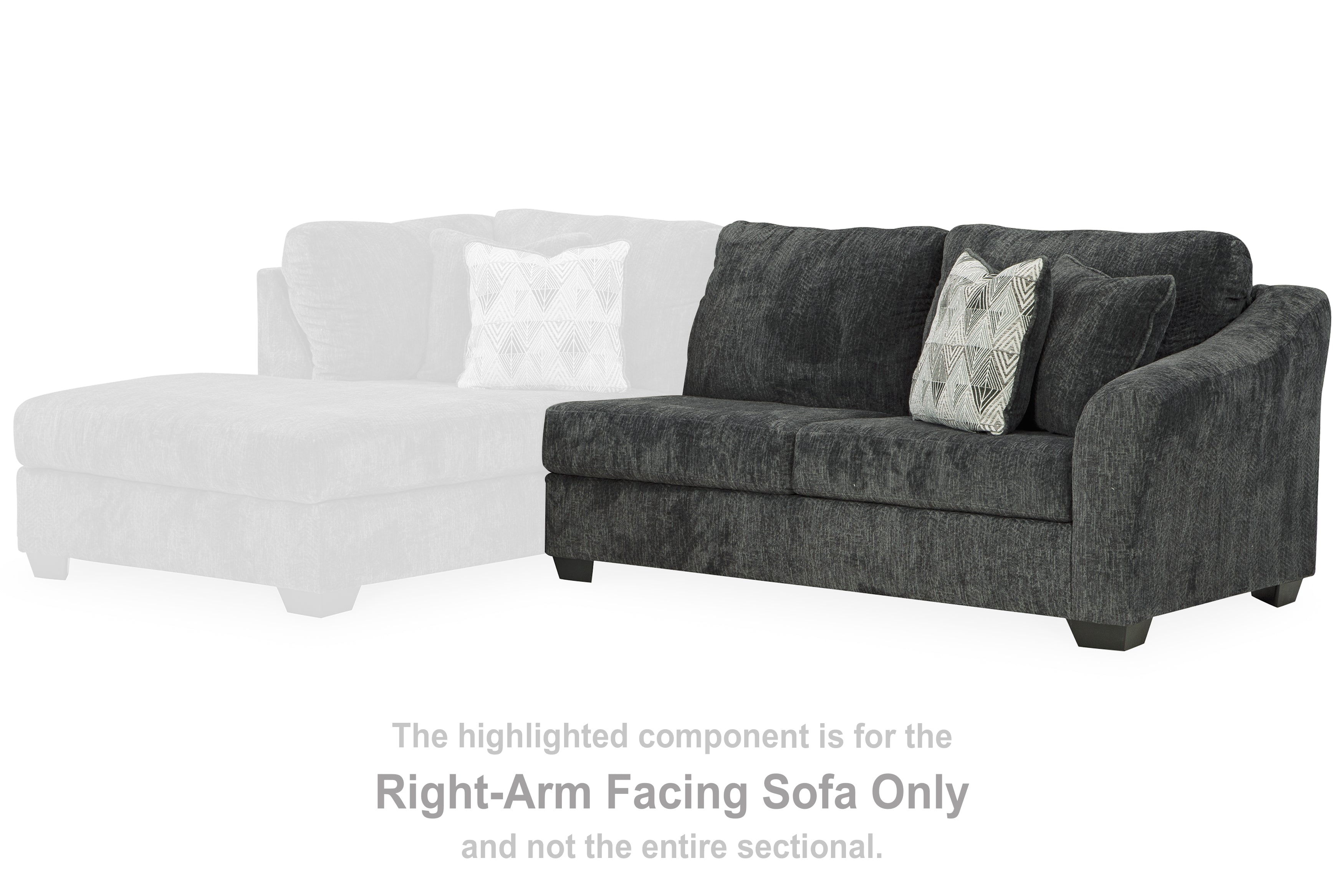 Biddeford Shadow 2-Piece Sectional & Oversized Swivel Accent Chair