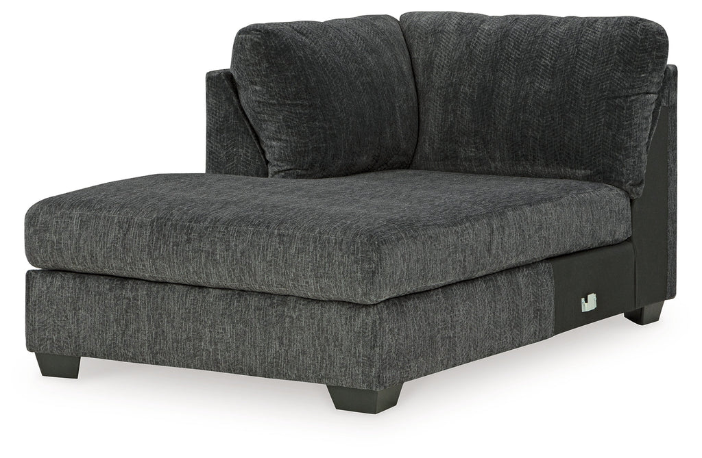 Biddeford Shadow 2-Piece Sectional & Oversized Swivel Accent Chair