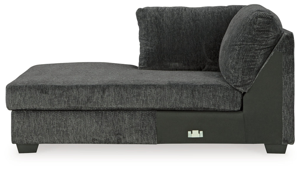 Biddeford Shadow 2-Piece Sectional & Oversized Swivel Accent Chair