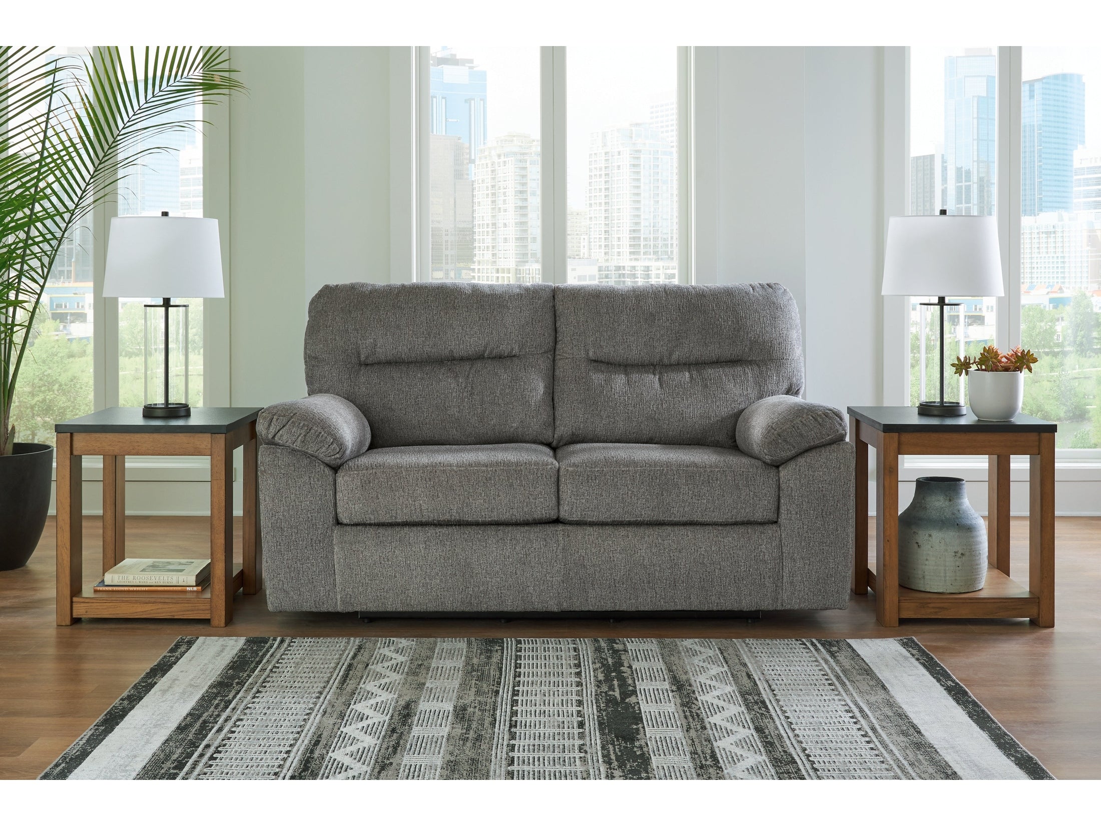 Bindura Mineral Glider Loveseat