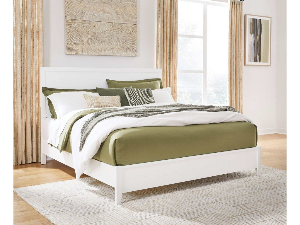 Binterglen White King Panel Bed