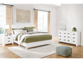 Binterglen White King Panel Bedroom Set with Dresser and Nightstand