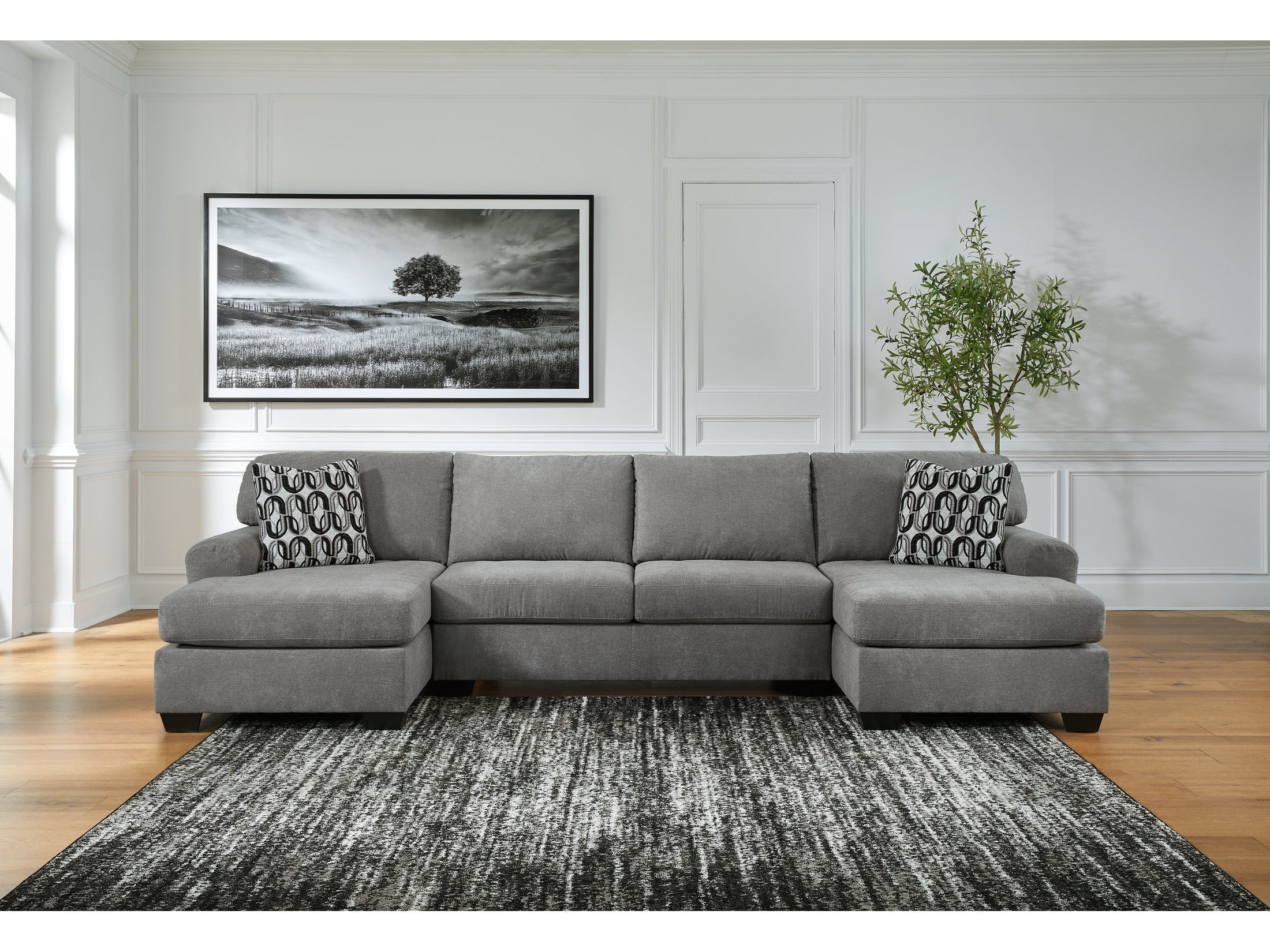 Birkdale Court Gray 3-Piece Sectional