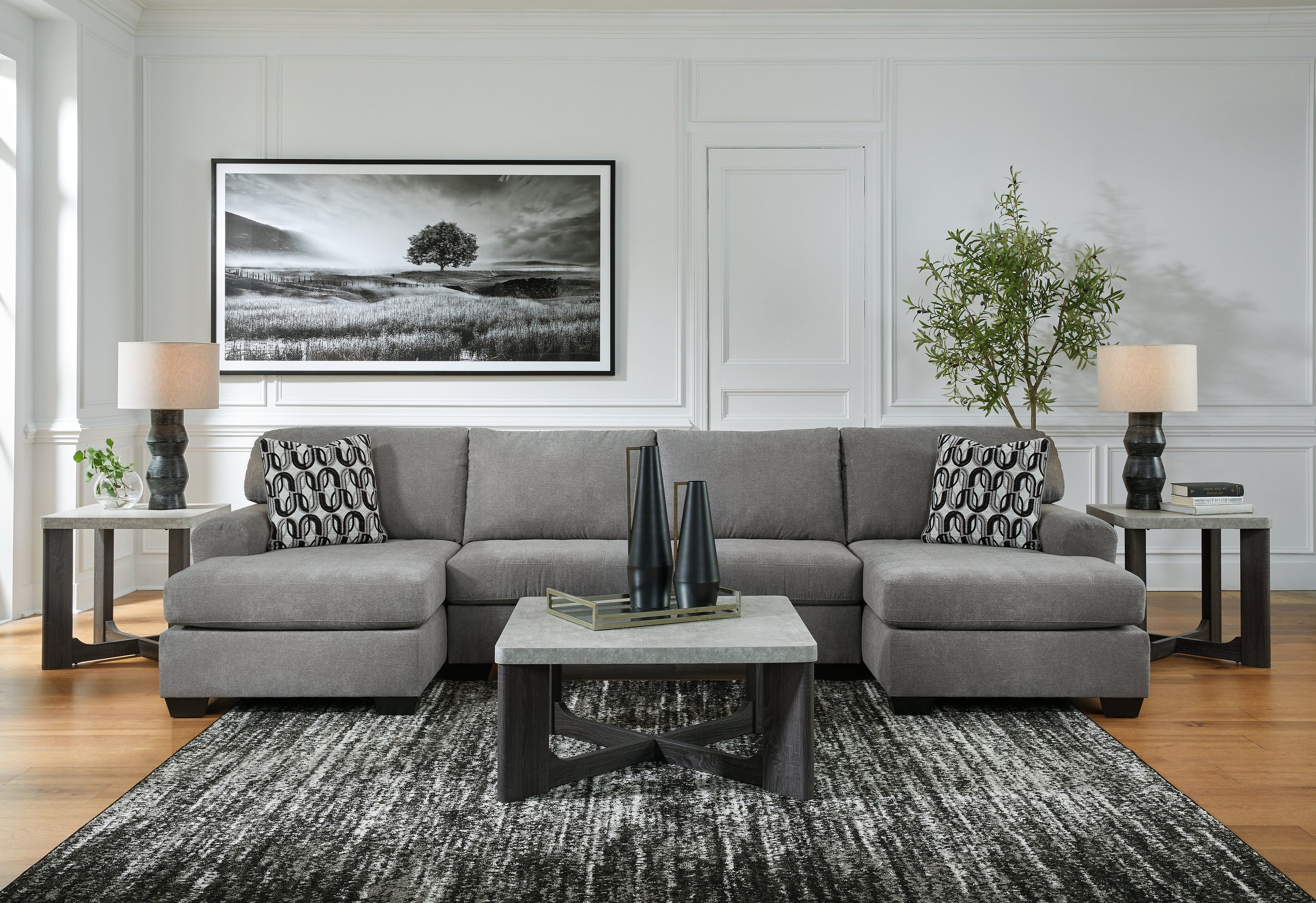Birkdale Court Gray 3-Piece Sectional