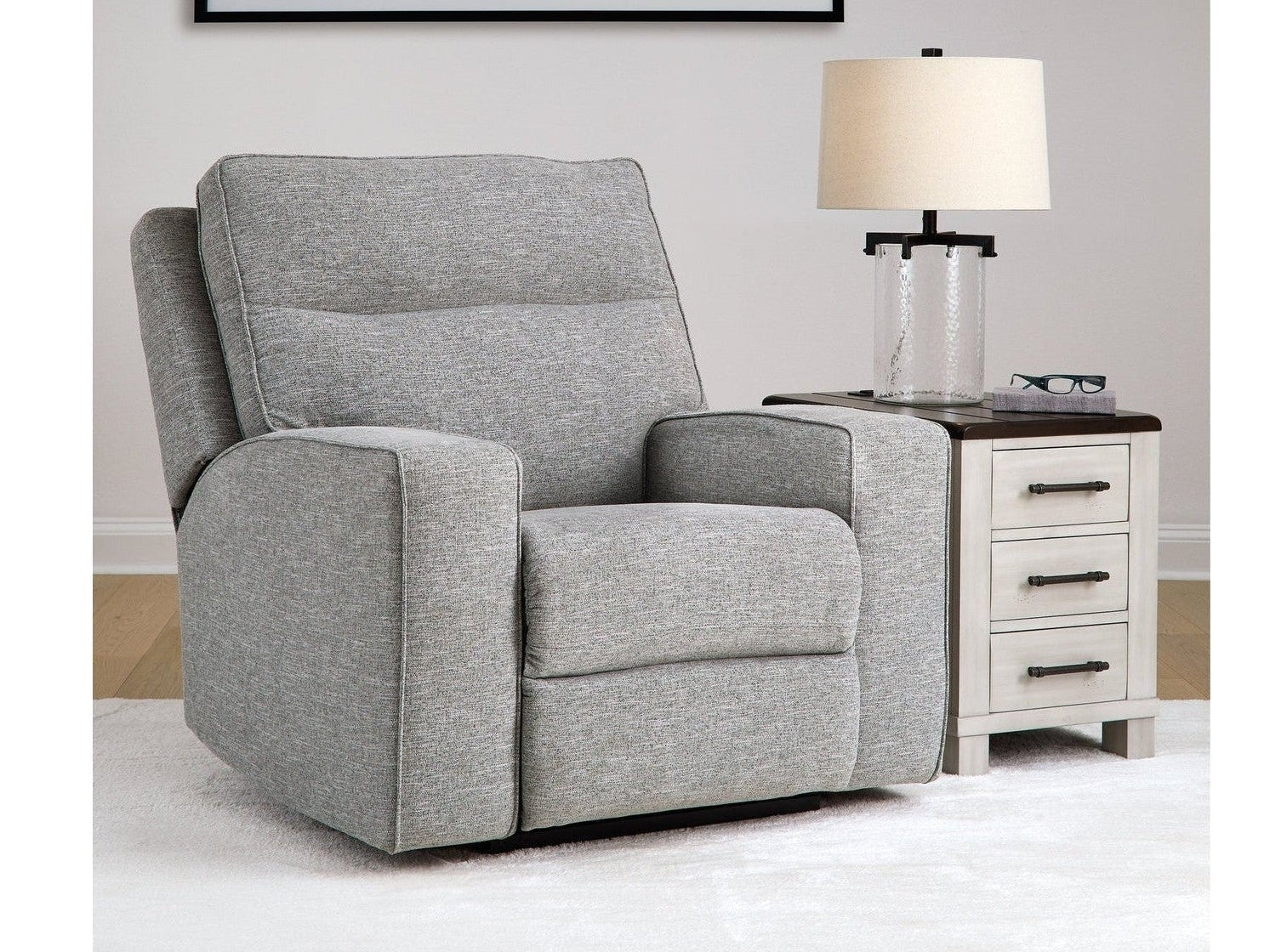 Biscoe Pewter Power Recliner