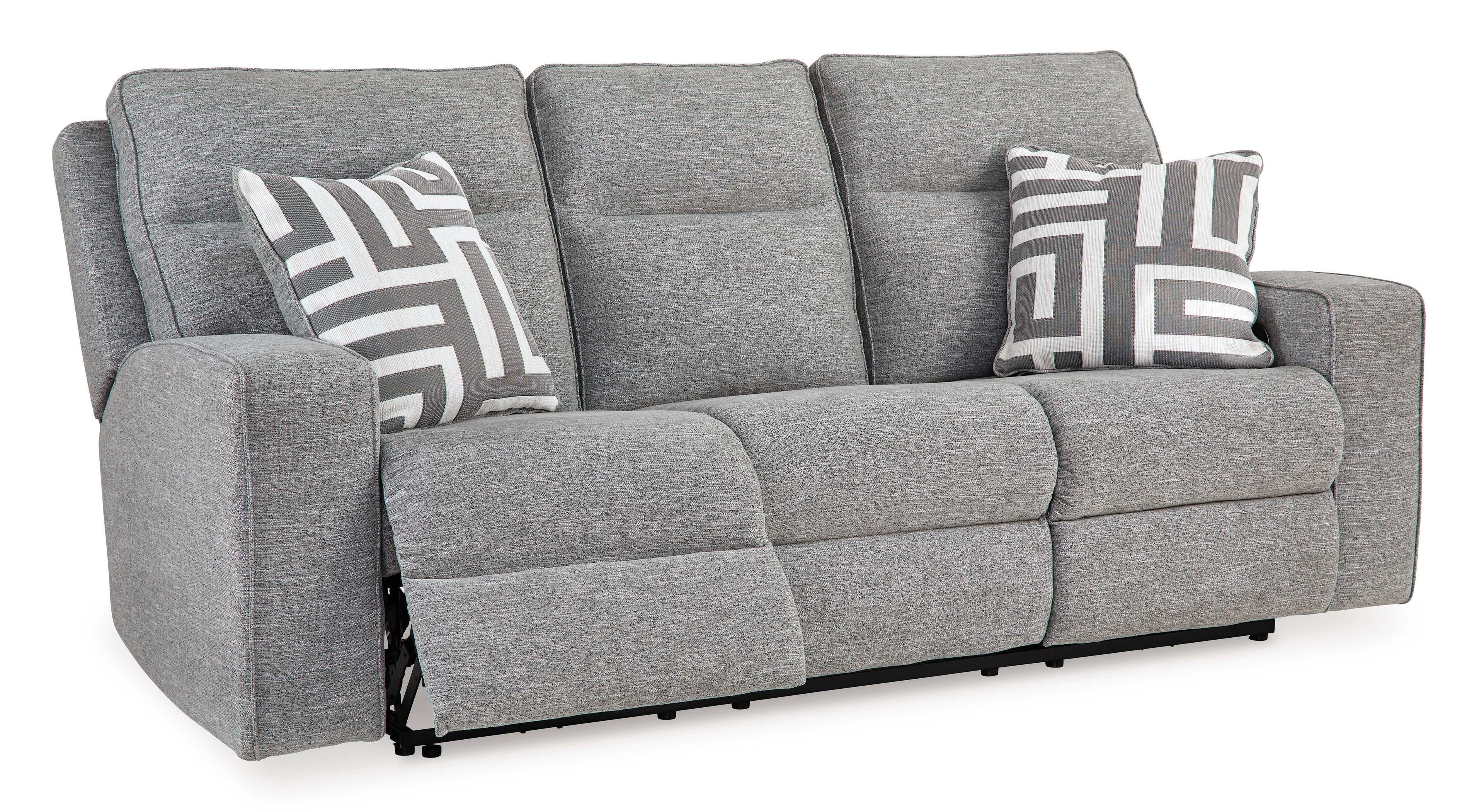 Biscoe Pewter Power Reclining Living Room Set / 2pc