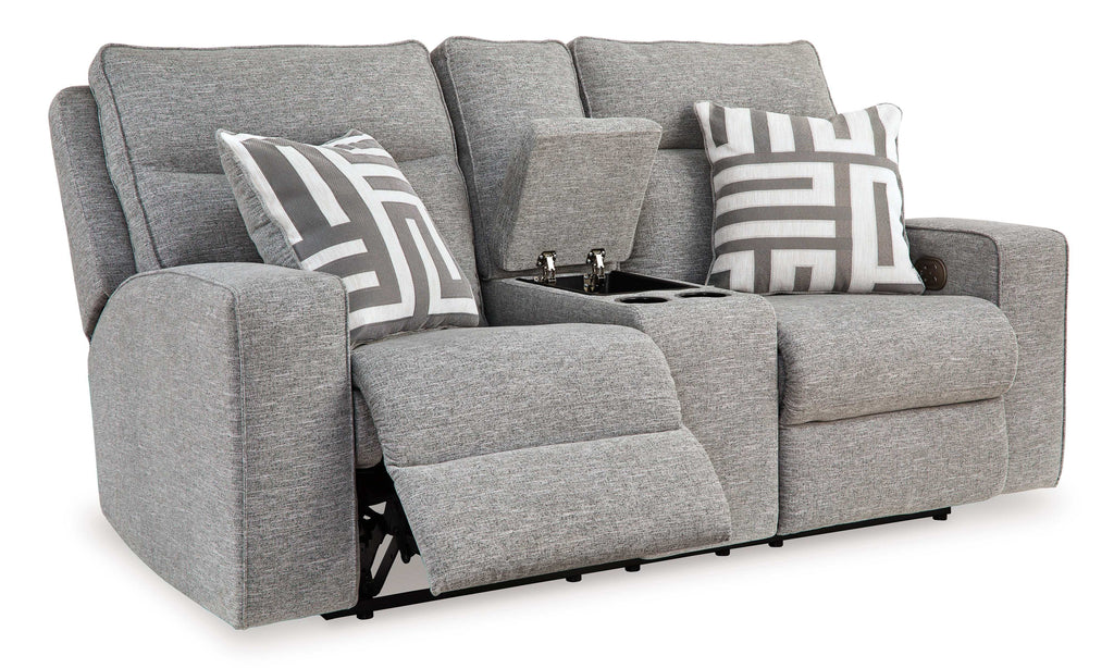 Biscoe Pewter Power Reclining Living Room Set / 2pc
