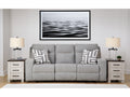 Biscoe Pewter Power Reclining Sofa
