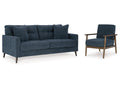 Bixler Navy Sofa and Chair