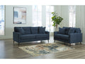 Bixler Navy Sofa and Loveseat