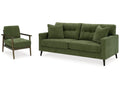 Bixler Olive Sofa and Chair