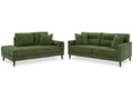 Bixler Olive Sofa and Chaise