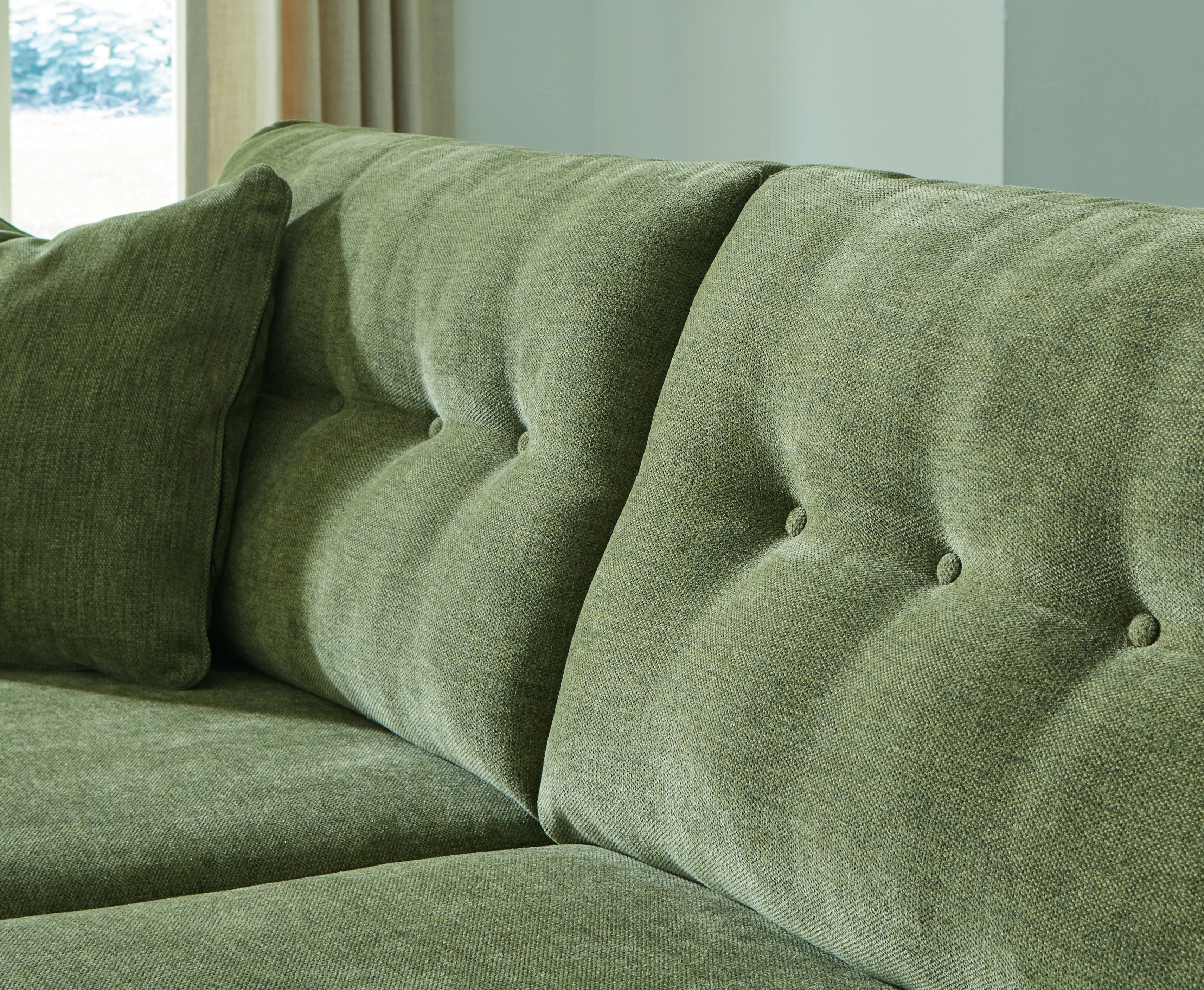 Bixler Olive Sofa and Loveseat