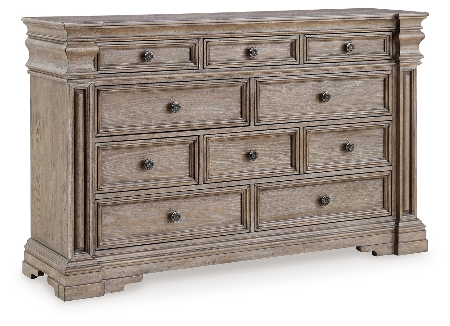 Blairhurst Light Grayish King Panel Bedroom Set, Brown