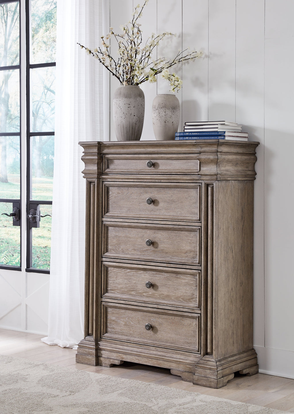 Blairhurst Light Grayish Cal. King Panel Bedroom Set, Brown