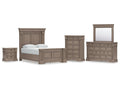 Blairhurst Light Grayish Queen Panel Bedroom Set, Brown