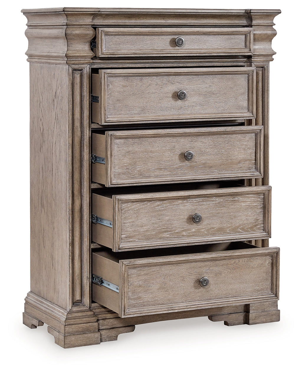 Blairhurst Light Grayish Queen Panel Bedroom Set, Brown
