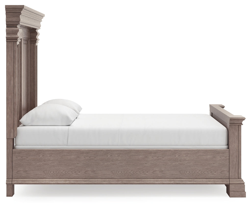 Blairhurst Light Grayish Queen Panel Bedroom Set, Brown