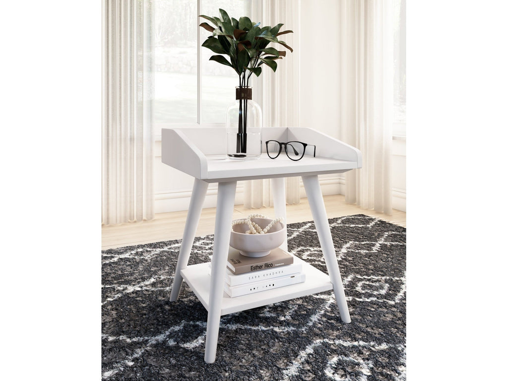 Blariden White Accent Table