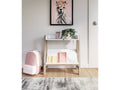 Blariden White/Tan Small Bookcase