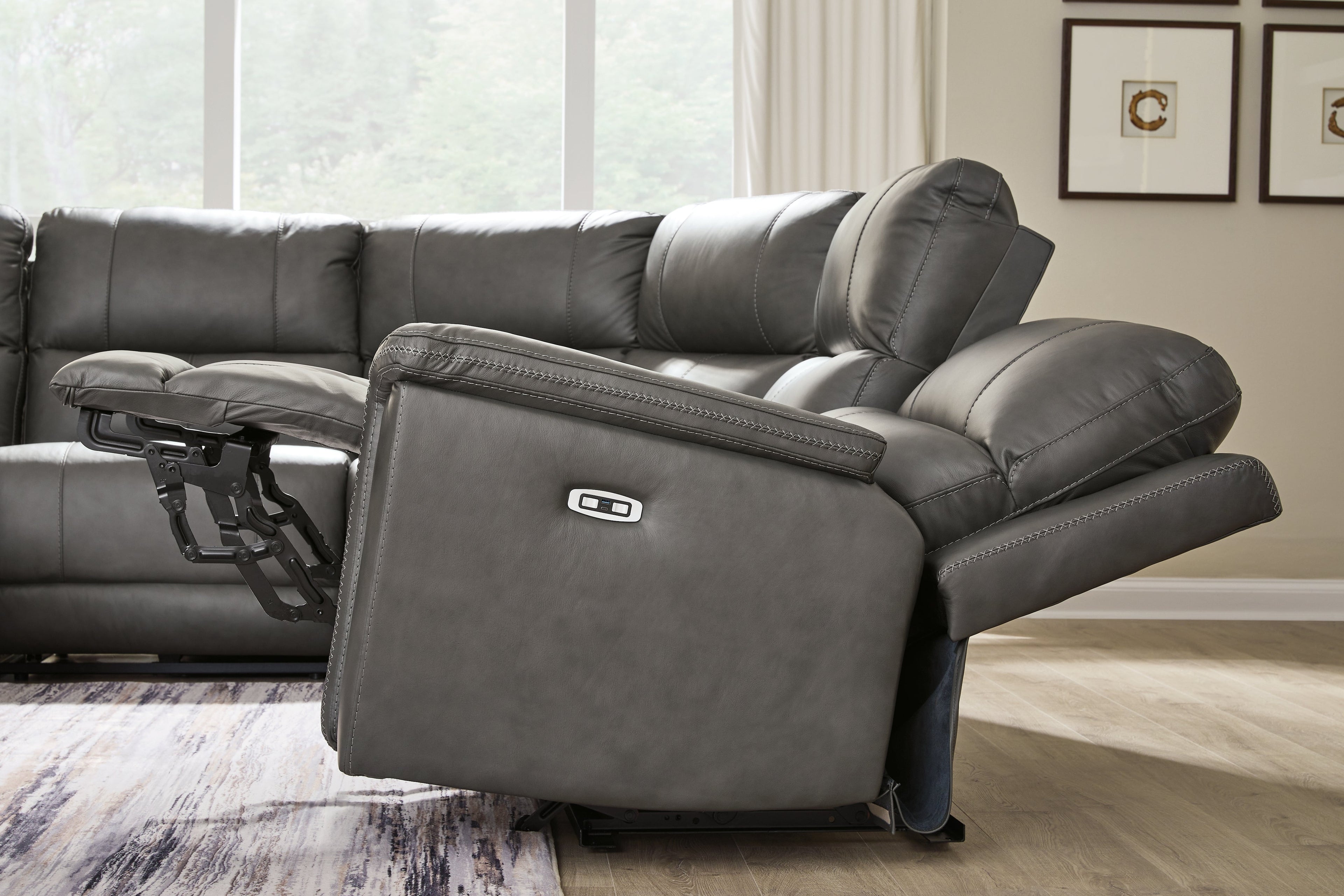 Bleckley Anchor 6-Piece Power Reclining Sectional