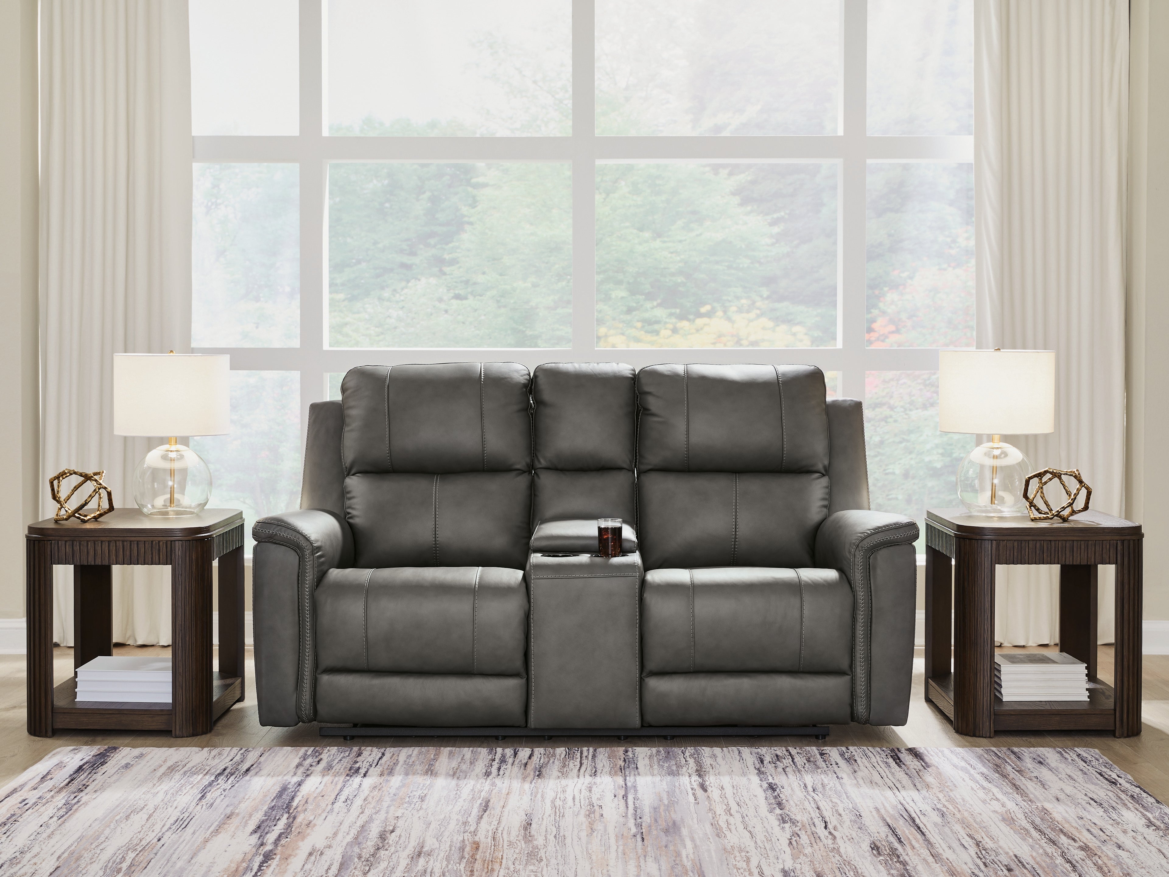 Bleckley Anchor PWR REC Loveseat/CON/ADJ HDRST