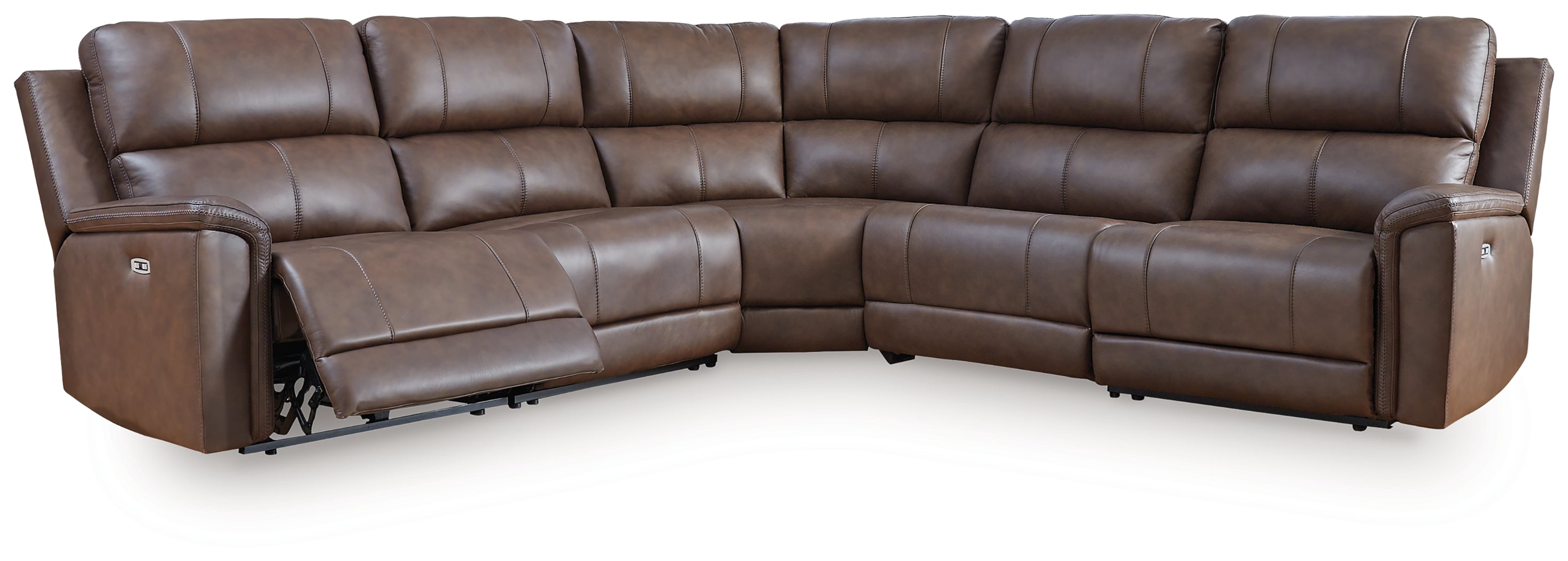 Bleckley Espresso 5-Piece Power Reclining Sectional