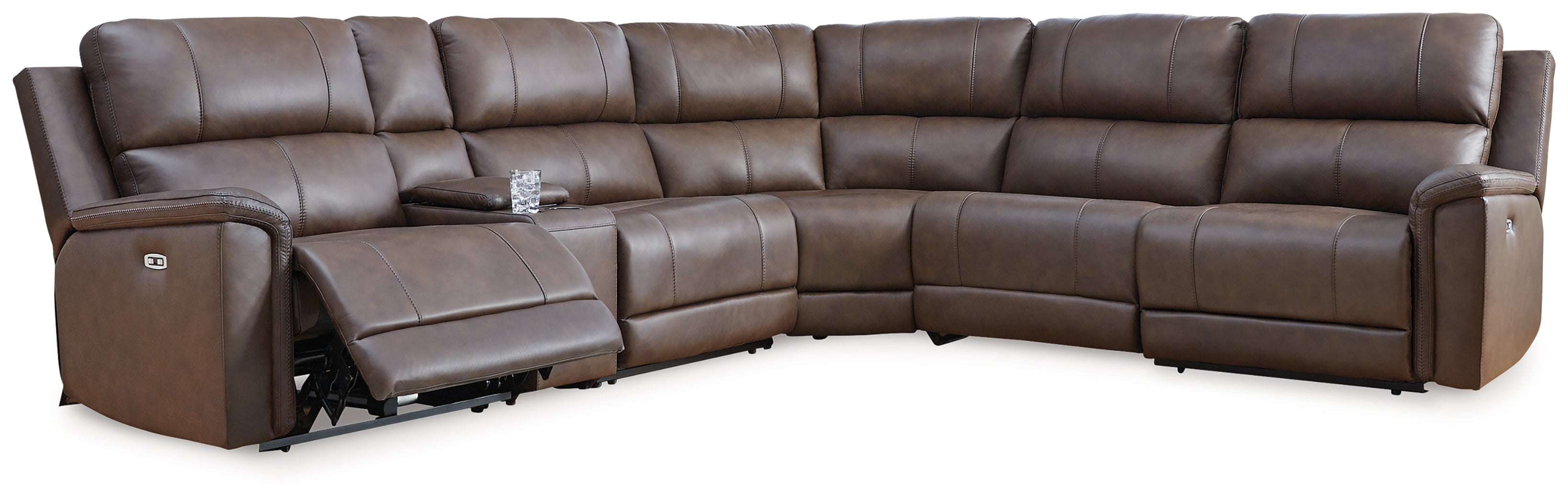Bleckley Espresso 6-Piece Power Reclining Sectional