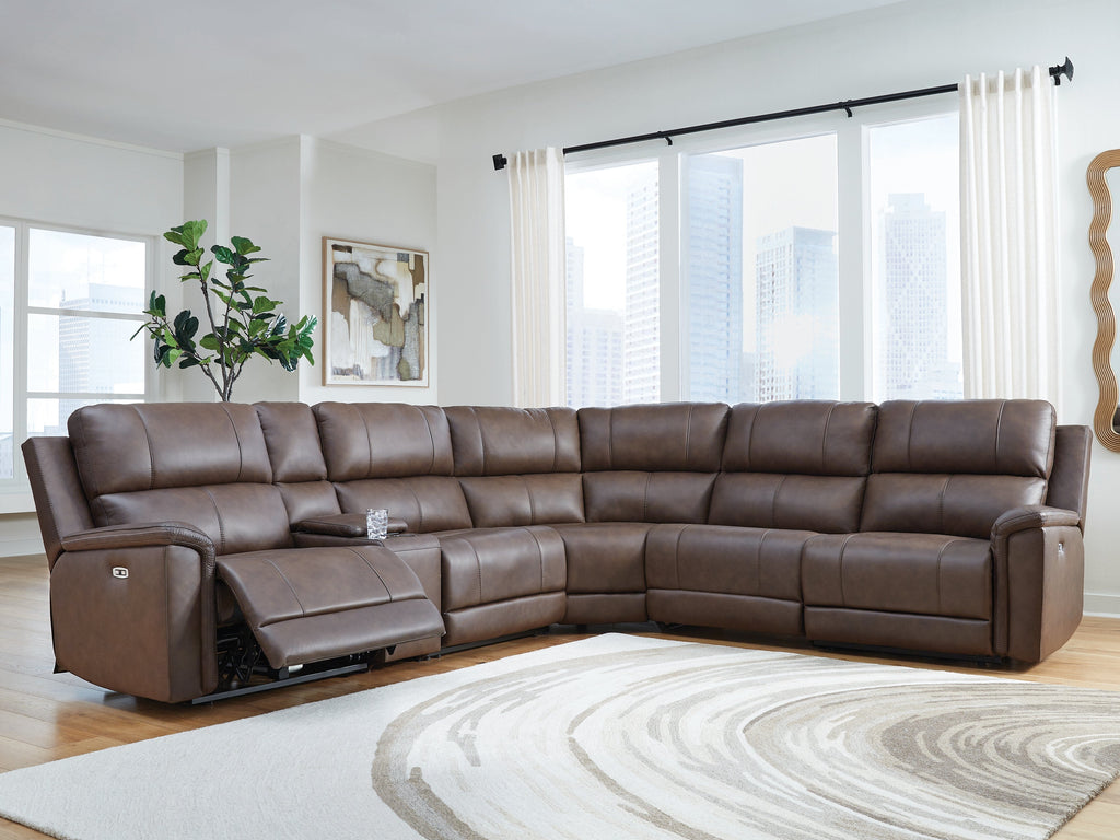 Bleckley Espresso 6-Piece Power Reclining Sectional