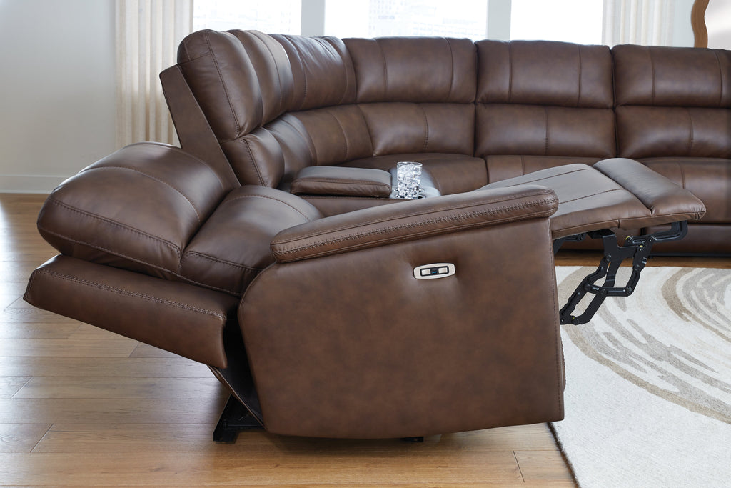 Bleckley Espresso 6-Piece Power Reclining Sectional