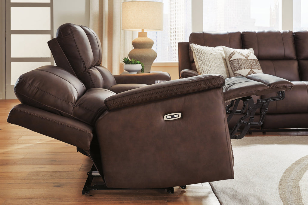 Bleckley Espresso PWR REC Loveseat/CON/ADJ HDRST
