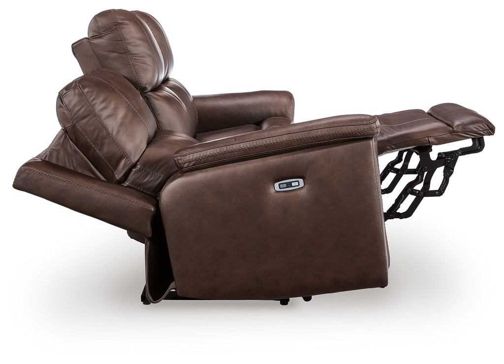 Bleckley Espresso PWR REC Sofa with ADJ Headrest