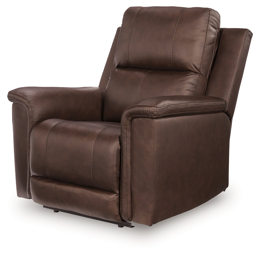 Bleckley Espresso PWR Recliner/ADJ Headrest
