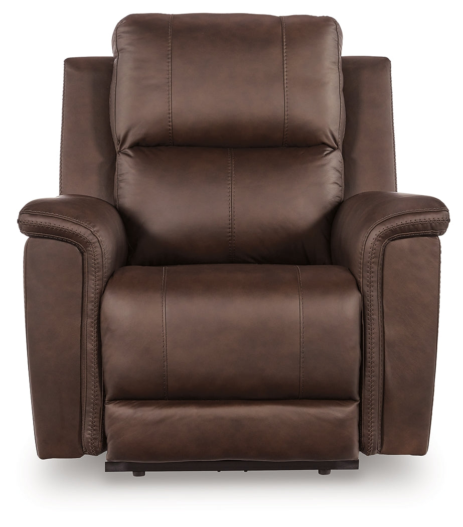 Bleckley Espresso PWR Recliner/ADJ Headrest