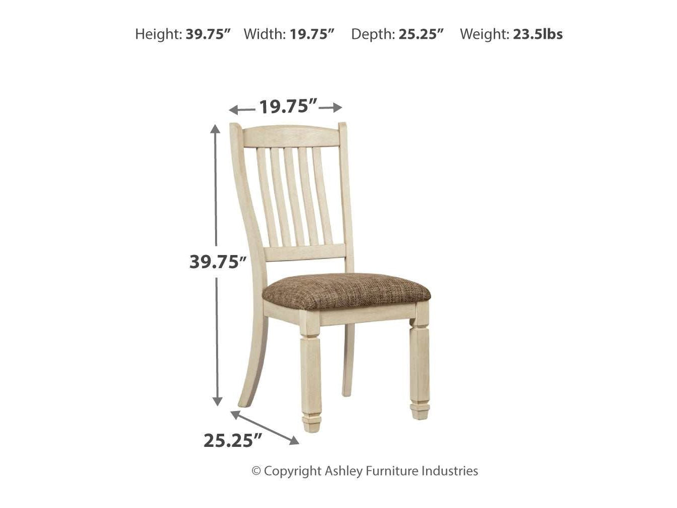 Bolanburg Antique White Dining Chair (Set of 2)