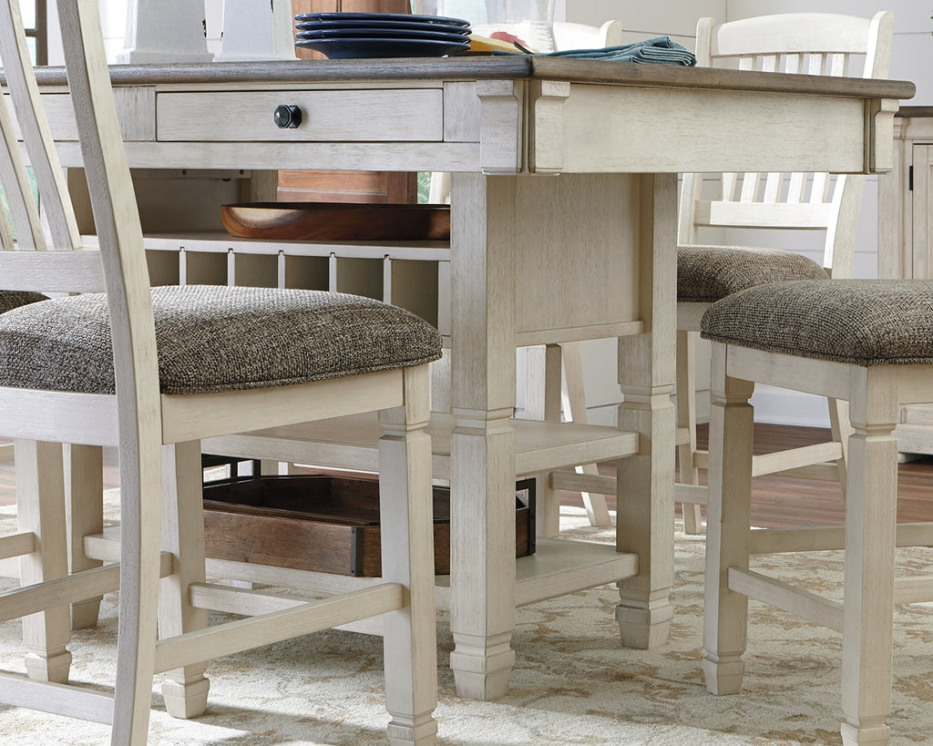 Bolanburg Counter Height Dining Table w/ Wine Rack