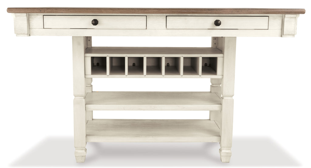 Bolanburg Counter Height Dining Table w/ Wine Rack
