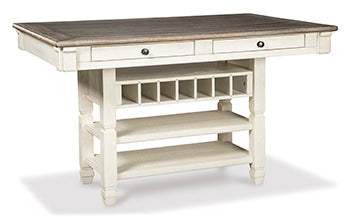 Bolanburg Counter Height Dining Table w/ Wine Rack
